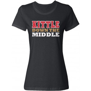 San Francisco Down The Middle Kittle Ladies Crewneck T-Shirt