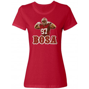 San Francisco Fans Nick Bosa Bosa PIC Ladies Crewneck T-Shirt