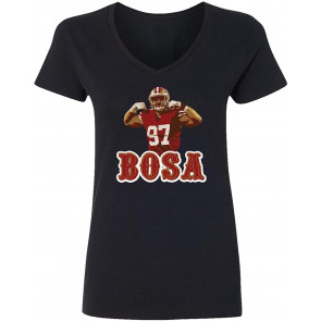 San Francisco Fans Nick Bosa Bosa PIC Womens Vneck T-Shirt