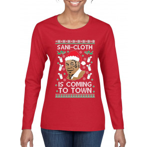 Sani Cloth Is Coming To Town Mike Tyson Ugly Christmas  T-Shirt