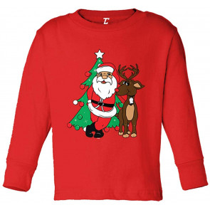 Santa & Reindeer - Elf Christmas Santa Infant/Toddler Cotton Jersey T-Shirt