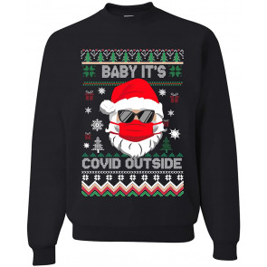 Santa Baby Its Co-vid Outside Pandemic Christmas T-Shirt