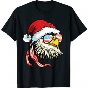 Santa Bald Eagle  T-Shirt