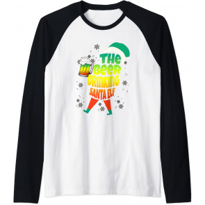 Santa Claus Christmas Party I The Beer Drinking Santa Elf T-Shirt