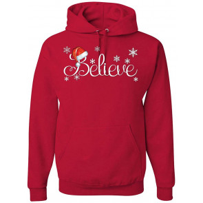 Santa Hat Snowflake Believe Christmas T-Shirt