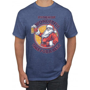 Santa It's The Most Wonderful Time For A Beer Christmas T-Shirt