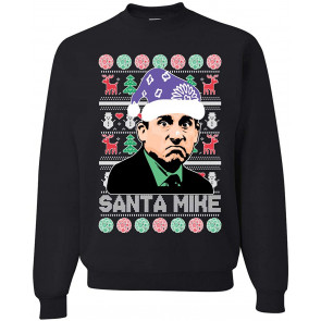 Santa Mike Michael Scott The Office Ugly Christmas  T-Shirt