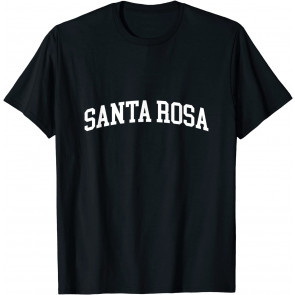 Santa Rosa Vintage Retro Sports Arch T-Shirt