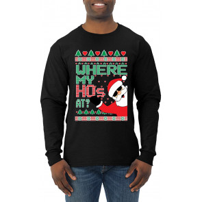 Santa Where My Hos At Ugly Christmas  T-Shirt