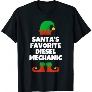 Santa's Favorite Diesel Mechanic T-Shirt