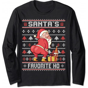 Santa's Favorite Ho - Twerking Santa Offensive Ugly  T-Shirt