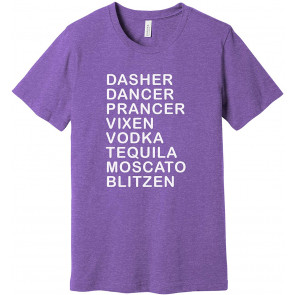 Santa's Reindeer And Booze T-Shirt