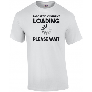 Sarcastic Comment Loading Novelty T-Shirt