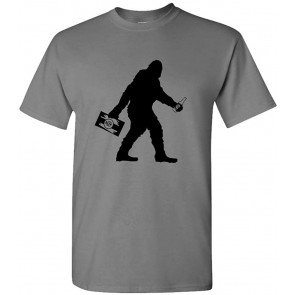 Sasquatch Bigfoot With Beer T-Shirt