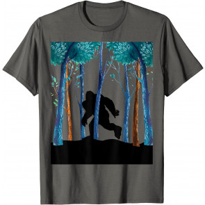 Sasquatch Hide Seek Champion Walking In Forest Bigfoot Gift T-Shirt