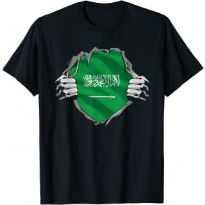 Saudi Arabian Flag Heritage Saudi Arabia Roots Patriotic T-Shirt