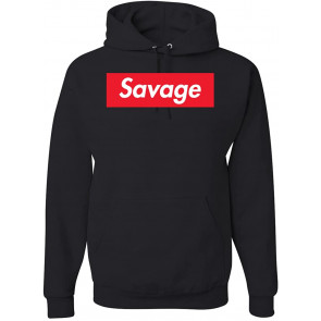 Savage Red Box Logo Parody T-Shirt