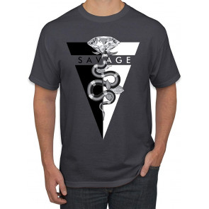 Savage Snake Diamond Hip T-Shirt