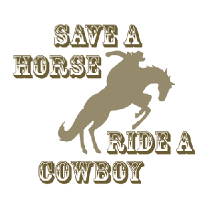 Save A Horse Ride A Cowboy Tshirt