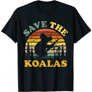 Save The Koala Vintage Retro Animal Lovers Gift T-Shirt