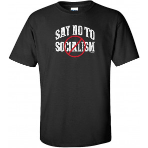 Say No To Socialism Political Social Distance T-Shirt