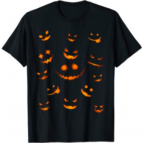 Scary Halloween Costume Jack O' Lantern Pumpkin Women Men T-Shirt