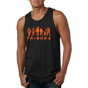Scary Movie Friends Black Halloween T-Shirt