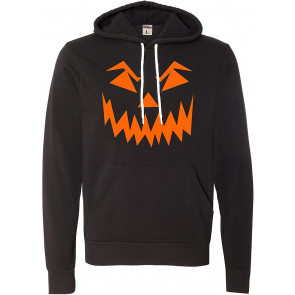 Scary Pumpkin Jack O' Lantern Halloween Deluxe Super Soft Sweat T-Shirt