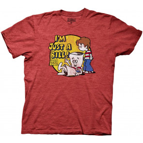 Schoolhouse Rock I'm Just A Bill Circle Light Weight Crew T-Shirt