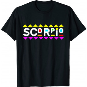 Scorpio Zodiac Design 90s Style T-Shirt