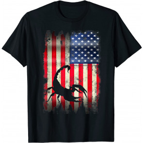 Scorpion Patriotic USA American Flag 4th Of July Gift T-Shirt