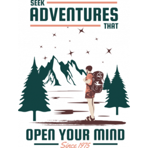 Seek Adventures That Open Your Mind Since 1975 T-Shirt
