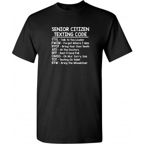 Senior Texting Grandparent T-Shirt