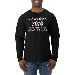Seniors 2020 The One Where They Were Quarantined Social Distancing Graduation Gift T-Shirt