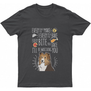 Shetland SheepLovely Dog I'll Be Watching You (3) Dog T T-Shirt