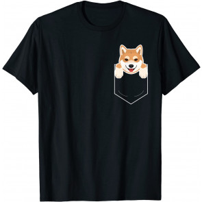Shiba Inu In My Pocket Cute Dog Owner T-Shirt