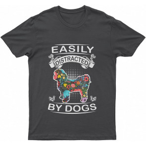 Shih Tzu Easily Distracted By Lovely Dogs Shih Tzu Dog T T-Shirt