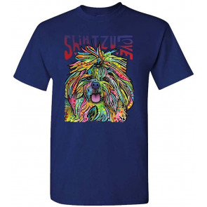 Shih TZU LUV - Dean Russo Dog Modern Art - T-Shirt