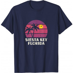 Siesta Key Florida Surfer Beach Vintage Love FL T-Shirt