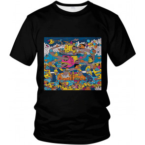 Simulated Heart Transport Cartoon Men's T-Shirt
