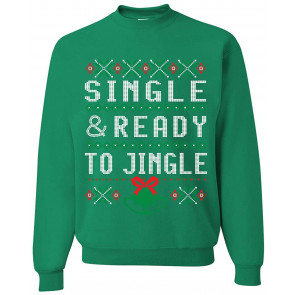 Single And Ready To Jingle Ugly Christmas  T-Shirt