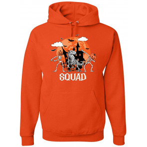 Skeleton Pumpkin Squad Halloween T-Shirt