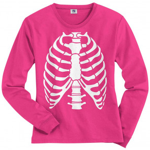 Skeleton Rib Cage Halloween T-Shirt