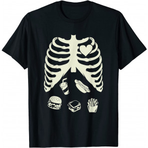 Skeleton Ribs Outfit Pregnancy Gift For Dad T-Shirt