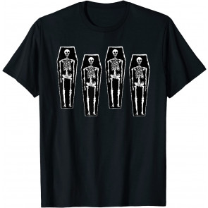 Skeletons And Coffins Dark Death For A Goth Punk Halloween T-Shirt