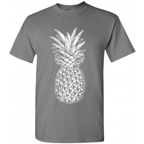 Skull Pineapple - Retro Style Hipster T-Shirt