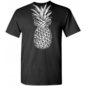 Skull Pineapple - Retro Style Hipster T-Shirt