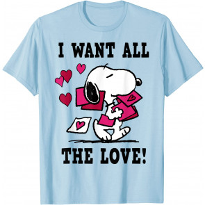 Snoopy All The Love Valentine's T-Shirt