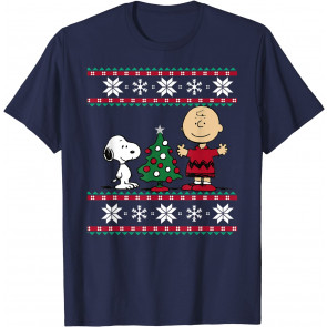 Snoopy And Charlie Christmas Tree T-Shirt