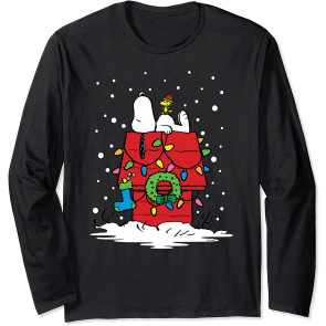 Snoopy And Woodstock Stocking Light Up T-Shirt